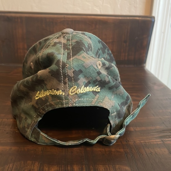 Handlebars Food & Saloon Camo baseball hat EUC - Picture 2 of 4